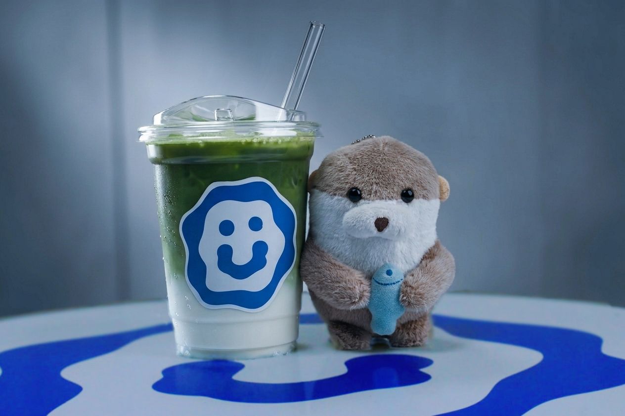 Matcha y mascota de Espuma